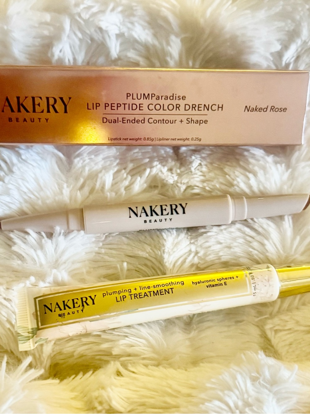 Nakery Plumparadise lip peptide-Naked Rose and Nakery lip treatment 2pc